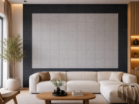 ARCO FeltWall Panel Akustyczny Filcowy Kwadratowy Szary 74 × 74 cm Samoprzylepny - 20