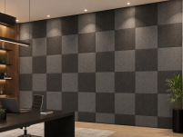 ARCO FeltWall Panel Akustyczny Filcowy Kwadratowy Szary 74 × 74 cm Samoprzylepny - 26